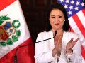 Fotografía de archivo de la presidenta de Perú, Keiko Fujimori. EFE/ P. Aguilar