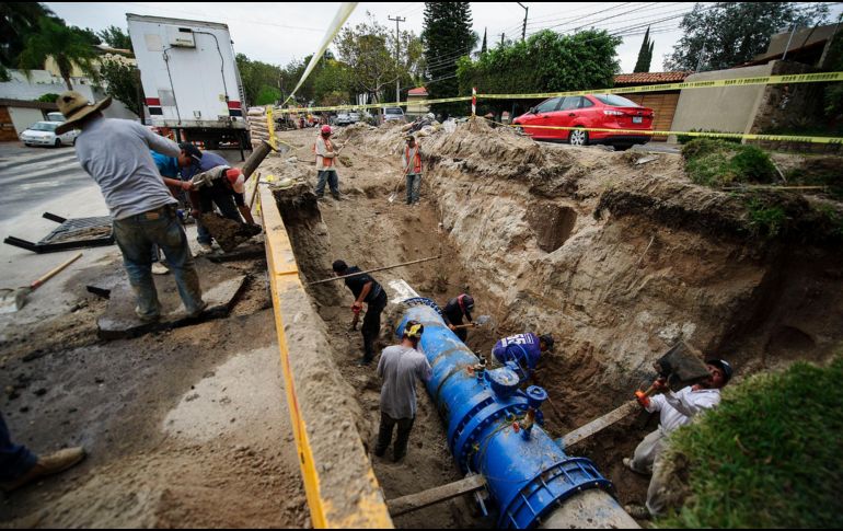 Más del 70% de las tuberías de la red de agua potable y alcantarillado de Guadalajara tienen más de 30 años de antigüedad. EL INFORMADOR/Archivo