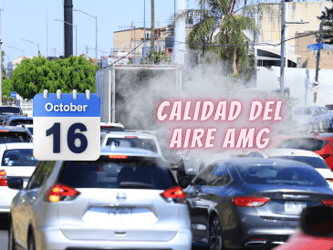 La mañana de este viernes 16 de octubre, el nivel máximo de calidad del aire en el AMG se registró en Santa Fe con 72 puntos IMECA. EL INFORMADOR / ARCHIVO