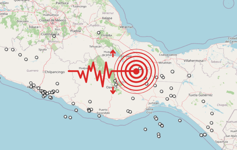 &nbsp;Sismo en Veracruz. ESPECIAL / SSN