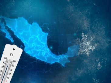 El descenso térmico se percibirá principalmente en las regiones de la Mesa Central, Mesa del Norte y el oriente de México. ESPECIAL / CANVA