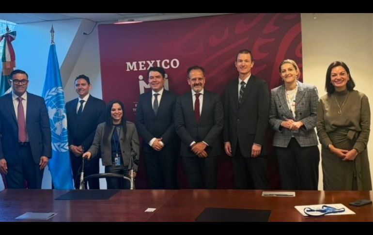 En la ONU, Medina ha encabezado distintas reuniones con delegaciones de otros países en las que ha tratado temas de derechos humanos. X/arturomedinap
