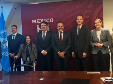En la ONU, Medina ha encabezado distintas reuniones con delegaciones de otros países en las que ha tratado temas de derechos humanos. X/arturomedinap