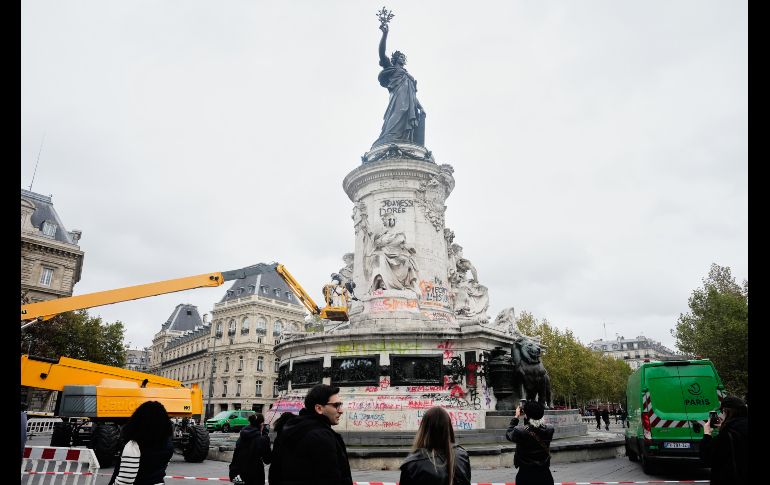 Los organizadores de la protesta en París dijeron que un tribunal administrativo de la ciudad revocó una prohibición emitida por la policía. AP / T. Suarez