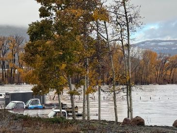 La tormenta en South Fork, Colorado, el 23 de octubre del 2026. AP/Servicio de Rescates de South Fork