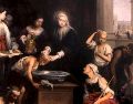 "Amarás al Señor, tu Dios, con todo tu corazón, con toda tu alma y con toda tu mente... Amarás a tu prójimo como a ti mismo". WIKIPEDIA/"Santa Isabel de Hungría curando a los tiñosos", de Bartolomé Esteban Murillo