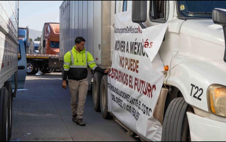 El paro nacional de transportistas arrancó el lunes 26 de octubre. SUN/A. Melo
