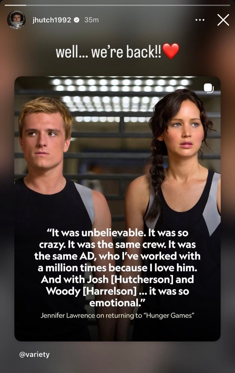 Jennifer Lawrence y Josh Hutcherson confirmaron su regreso a 'Los Juegos del Hambre'. &nbsp;