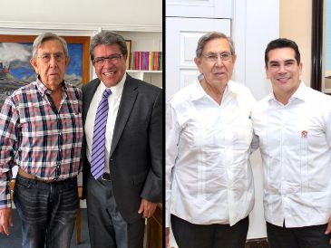 Políticos como "Alito" Moreno y Ricardo Monreal publicaron fotos que se tomaron con Cuauhtémoc Cárdenas. X