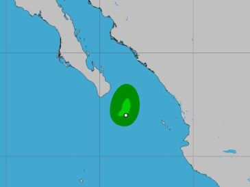 Se prevé que "Vance" cumpla su transición a un ciclón post-tropical o baja presión remanente en las próximas horas. EFE/NOAA-NHC