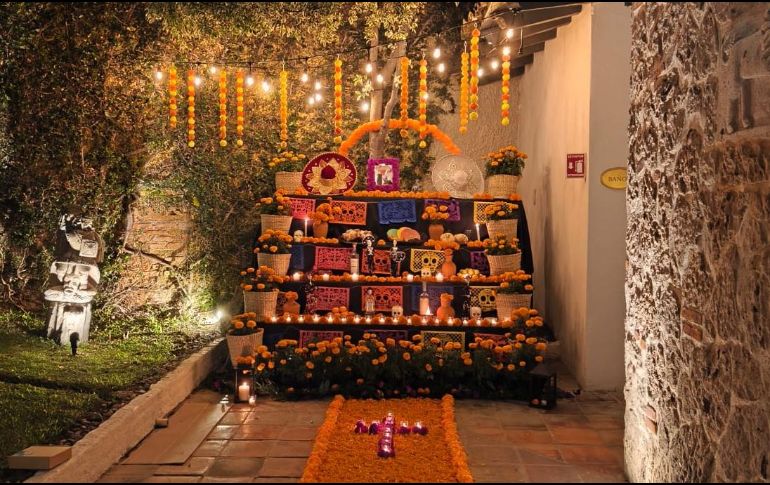 Con la cena maridaje “A la luz de las velas” inicia el “Festival de Catrinas” en el Hotel Quinta Real. ESPECIAL/X. MARTÍNEZ.