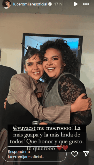 Así posó Lucero Mijares junto a Yuya.  INSTAGRAM/ luceromijaresoficial