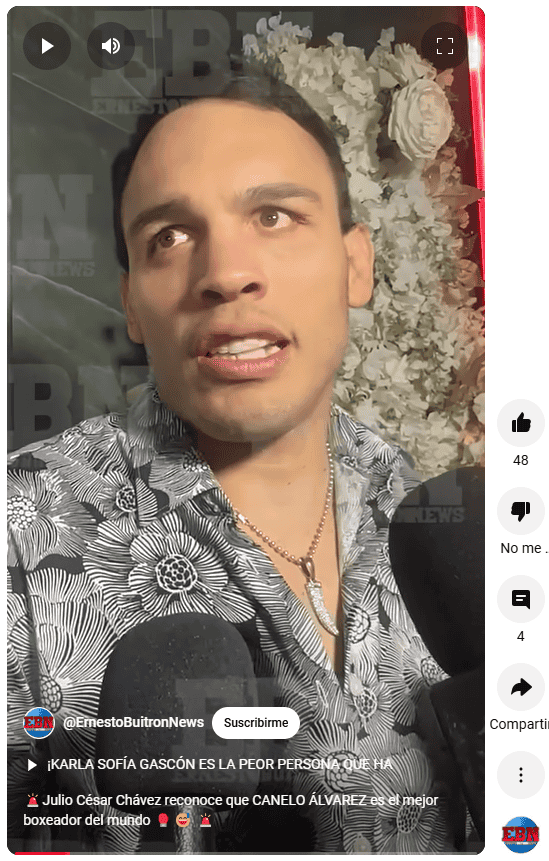  Julio César Chávez Jr. afirma: 