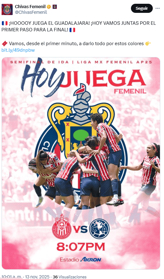 X / @ChivasFemenil 
