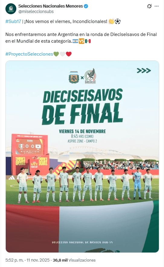  X / @miseleccionsubs