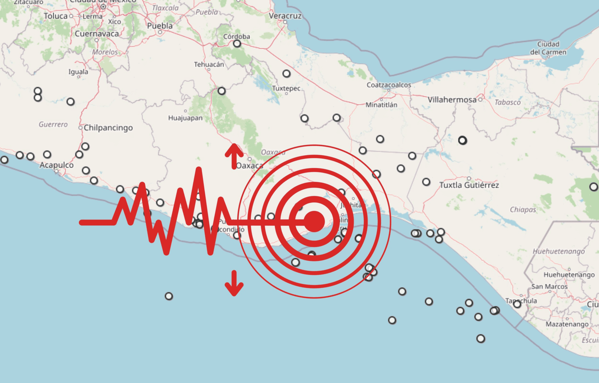  Sismo en Oaxaca. ESPECIAL / SSN