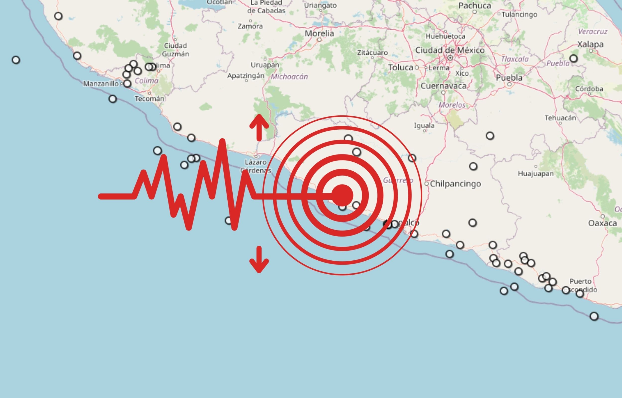 Sismo en Guerrero. ESPECIAL / SSN&nbsp;
