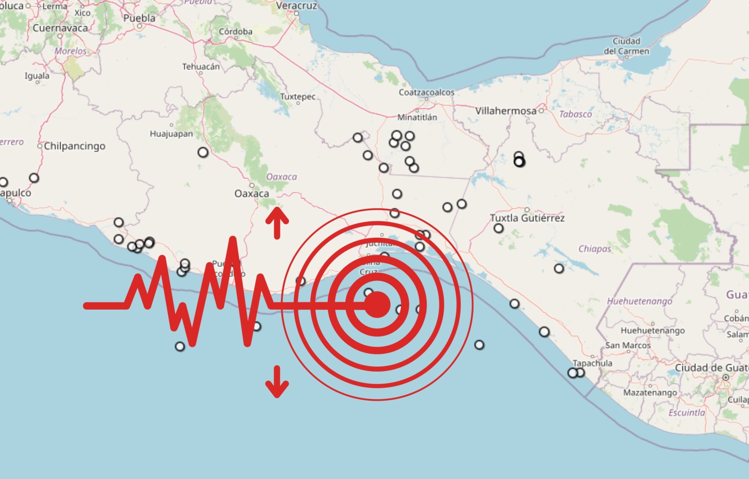 &nbsp;Sismo en Oaxaca. ESPECIAL / SSN