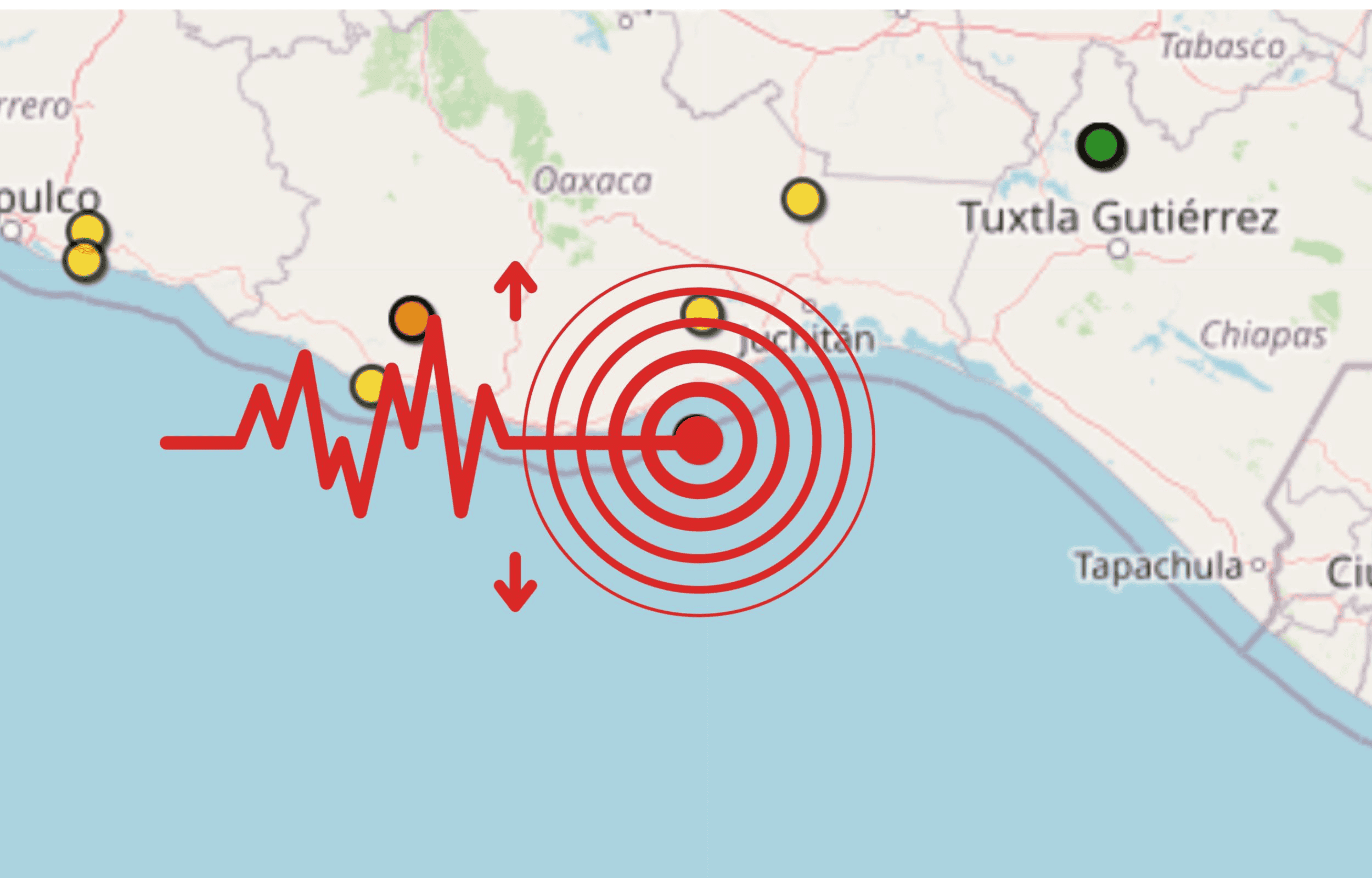 &nbsp;Sismo en Oaxaca. ESPECIAL / SSN