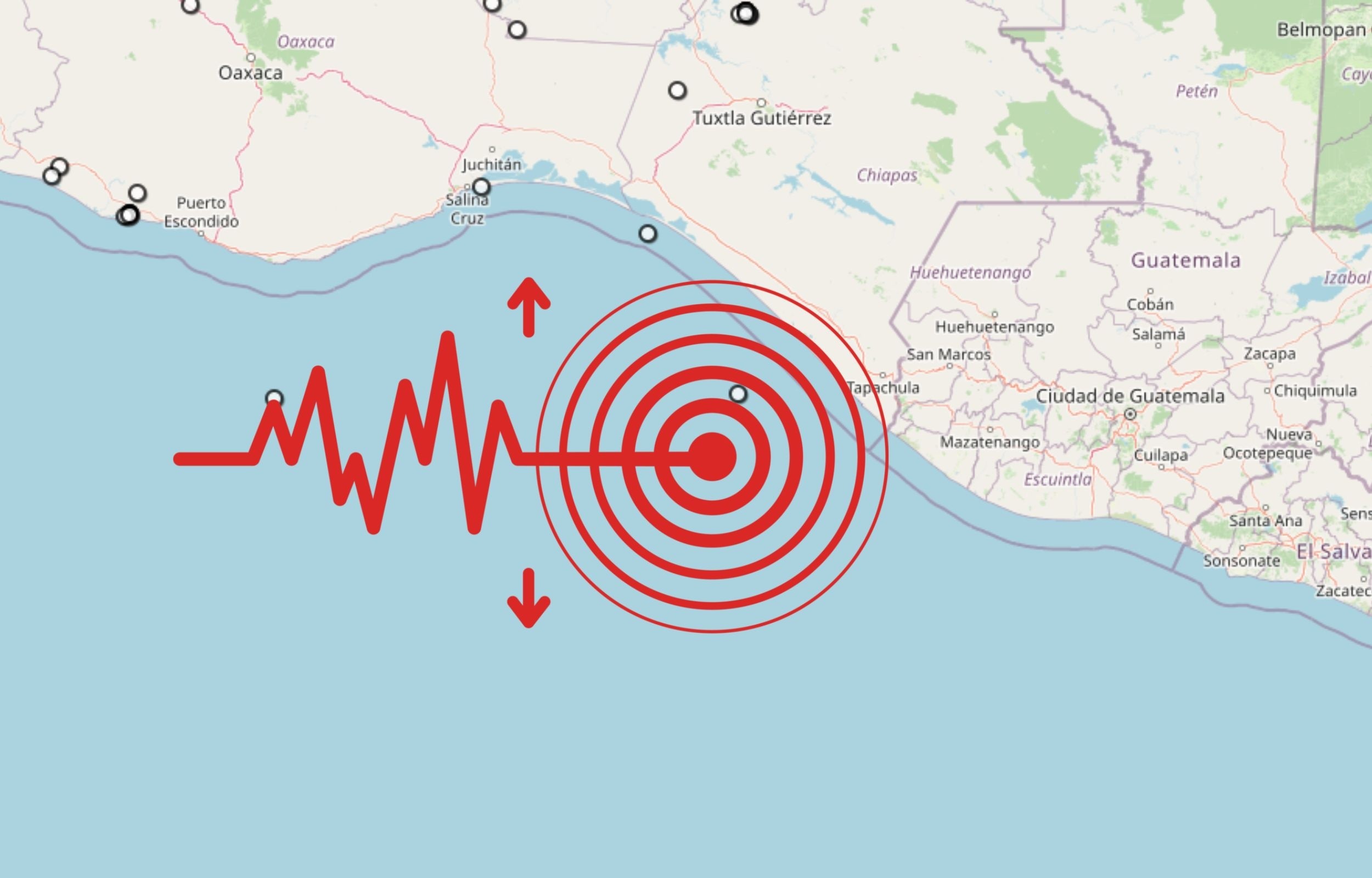  Sismo en Chiapas. ESPECIAL / SSN