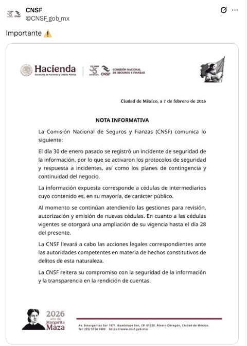 X / @CNSF_gob_mx&nbsp;