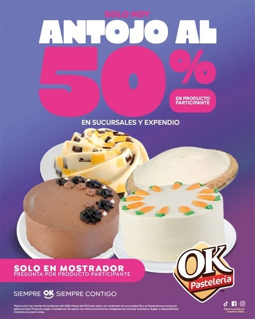 FACEBOOK/Pastelería OK 