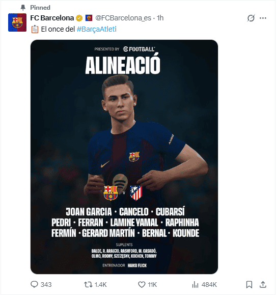 &nbsp;X / @FCBarcelona_es