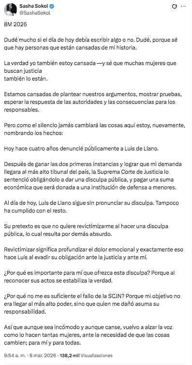 X / @SashaSokol&nbsp;