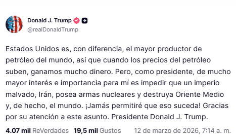 Truth Social / @realDonaldTrump&nbsp;