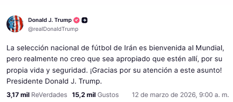 Truth Social / @realDonaldTrump&nbsp;