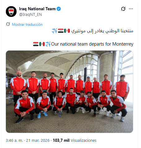 &nbsp;X / @IraqNT_EN