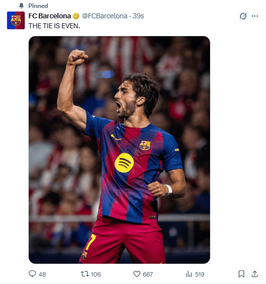 &nbsp;&nbsp;X / @FCBarcelona