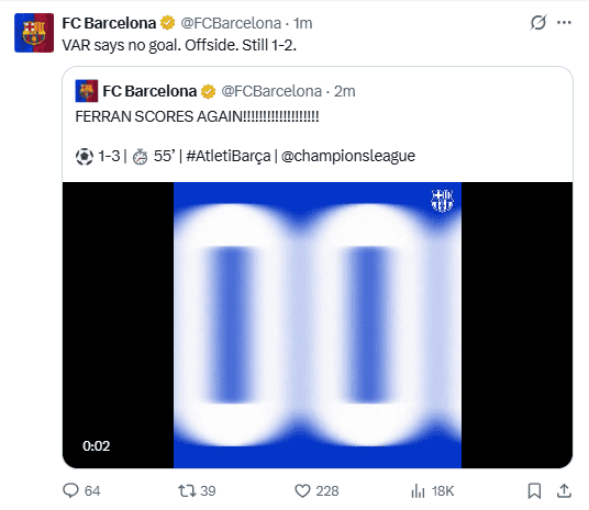 &nbsp;X / @FCBarcelona