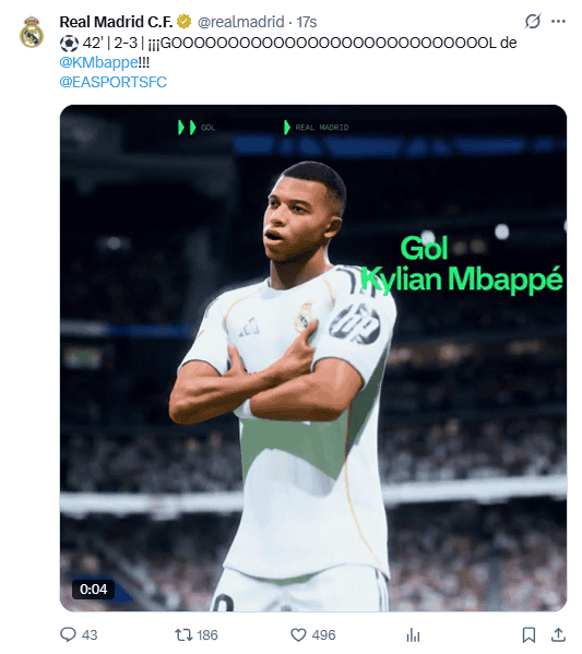 X / @realmadrid&nbsp;