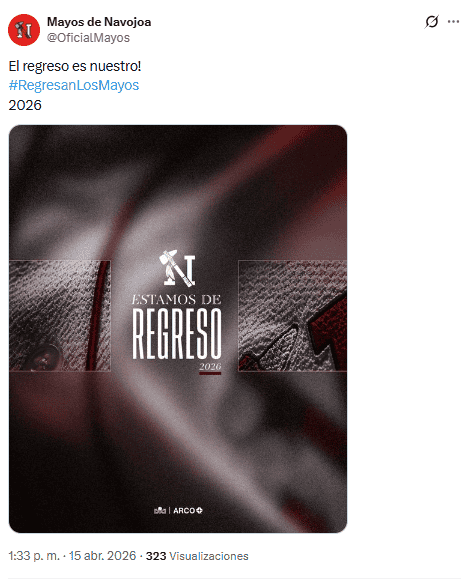 X / @OficialMayos&nbsp;