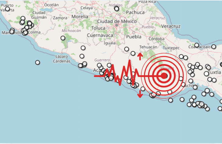 &nbsp;Sismo en Oaxaca. ESPECIAL / SSN