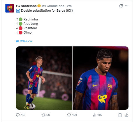 X / @FCBarcelona&nbsp;
