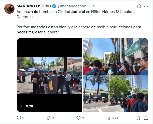 &nbsp;Personal de las oficinas del órgano jurisdiccional evacuado ESPECIAL / X