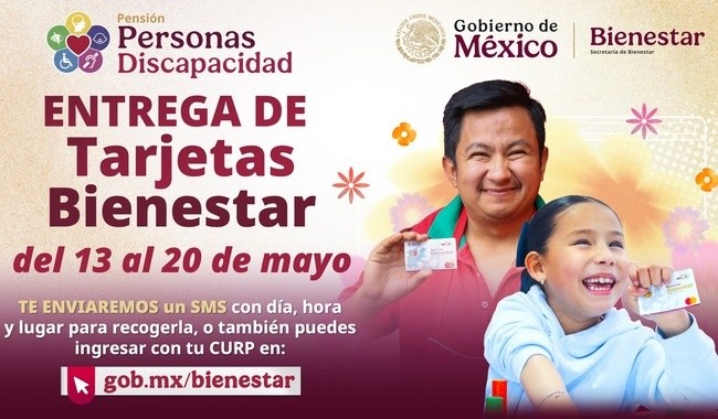 El periodo de distribución de los plásticos bancarios ocurre del 13 al 20 de mayo de 2026. ESPECIAL