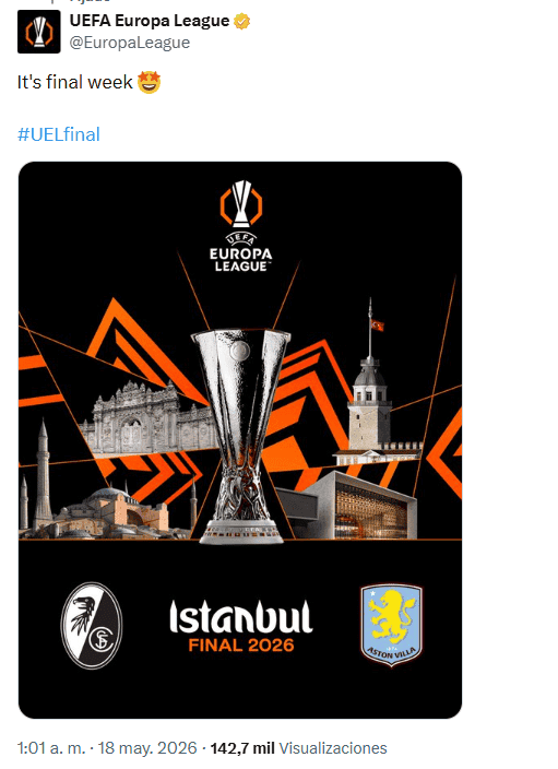 X / @EuropaLeague&nbsp;