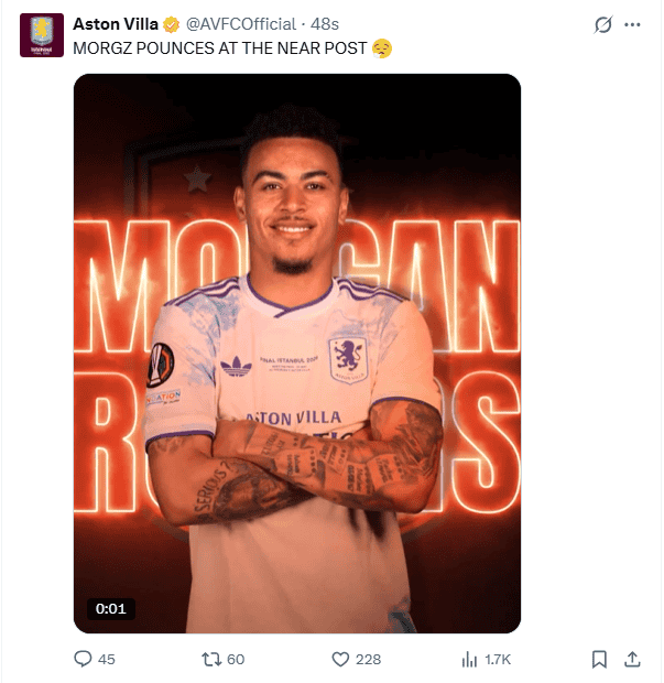 &nbsp;X / @AVFCOfficial
