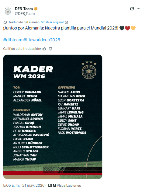 X / @DFB_Team&nbsp;