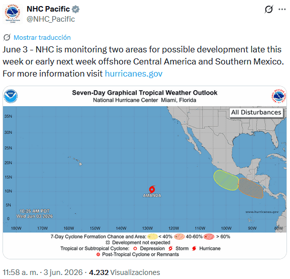 &nbsp;X / @NHC_Pacific