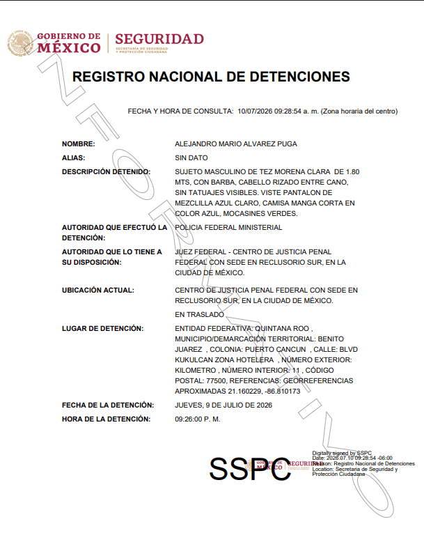 &nbsp;ESPECIAL / Registro Nacional de Detenciones