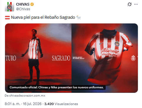 X / @Chivas&nbsp;