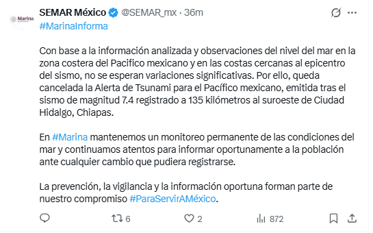 &nbsp;X / @SEMAR_MX