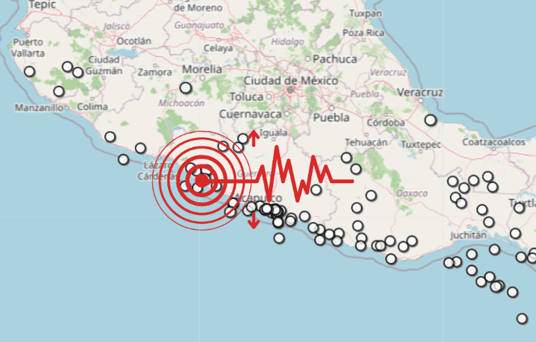 &nbsp;Sismo en Guerrero. ESPECIAL / SSN