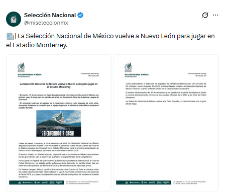 X / @miseleccionmx&nbsp;