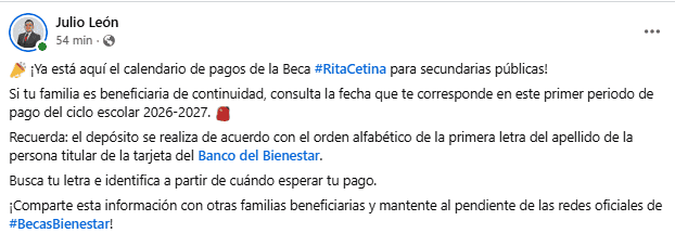FACEBOOK / Julio León&nbsp;